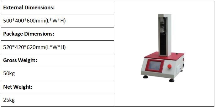 Machine électronique de test de résistance à la traction des fibres (colonne unique)