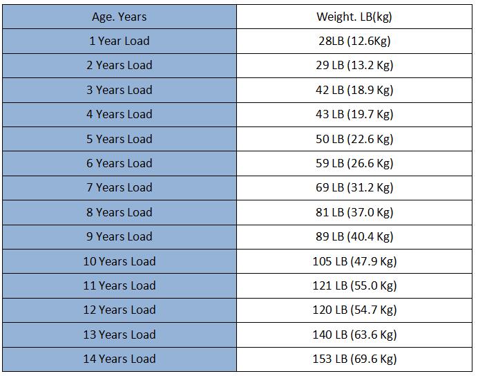 Static strength test load