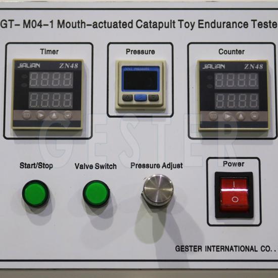 Mouth-actuated Catapult Toy Endurance Tester