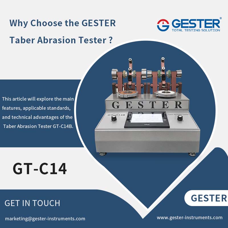 Pourquoi choisir le testeur d'abrasion GESTER Taber GT-C14B ?