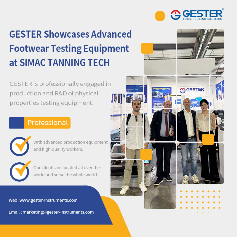 GESTER présente des équipements de test de chaussures de pointe au SIMAC TANNING TECH 2025
