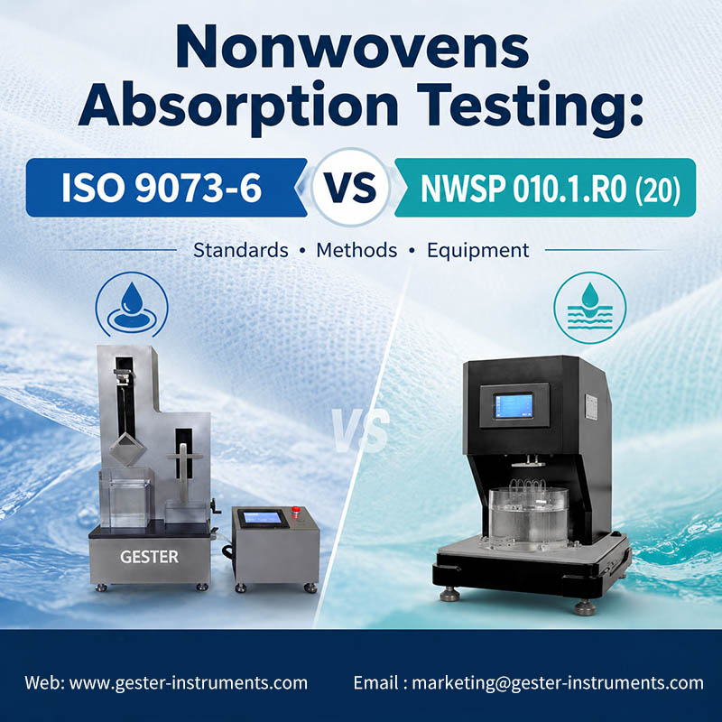 Essai d'absorption des non-tissés : ISO 9073-6 VS NWSP 010.1.R0 (20)